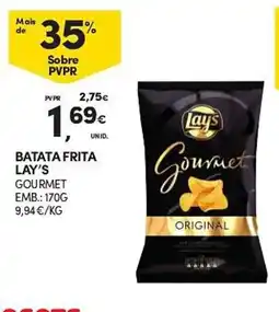 Continente Batata frita lay's gourmet promoção