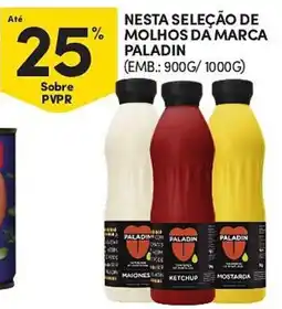 Continente Nesta seleção de molhos da marca paladin promoção