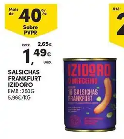 Continente salsichas frankfurt izidoro promoção