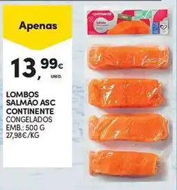 Continente lombos salmão asc continente promoção