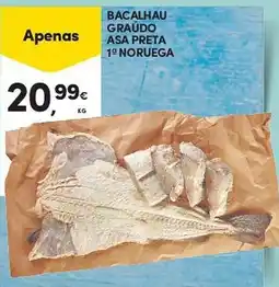 Continente Bacalhau graúdo asa preta 1ª noruega promoção