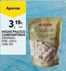 Continente Migas paloco constantinos promoção