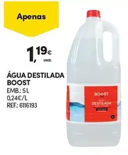 Continente Água destilada boost promoção