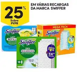 Continente Em várias recargas da marca swiffer promoção