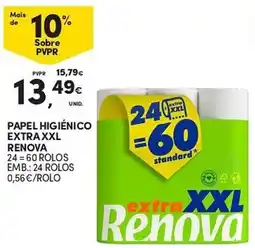 Continente Papel higiénico extra xxl renova promoção