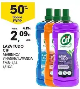 Continente Lava tudo cif marinho/vinagre/lavanda promoção
