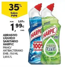 Continente Abrasivo líquido sanitário harpic pinho/ antibacteriano promoção