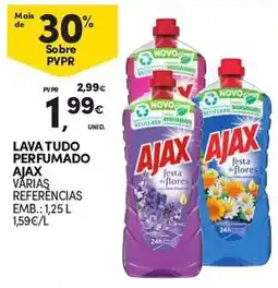 Continente Lava tudo perfumado ajax promoção