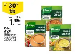 Continente Sopa Knorr variás referências promoção