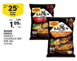 Continente Ramen maggi frango e cogumelos promoção
