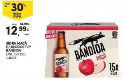 Continente Sidra maçã c/ álcool t/p bandida promoção