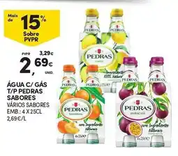 Continente Água c/ gás t/p pedras sabores promoção