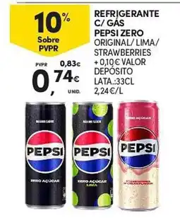 Continente Pepsi zero promoção