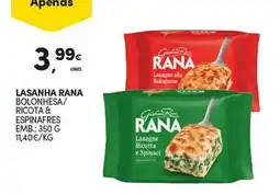 Continente Lasanha rana promoção