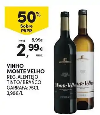 Continente Vinho Monte Velho promoção