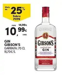Continente gin gibson's promoção