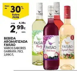 Continente bebida aromatizada faisão vários sabores promoção