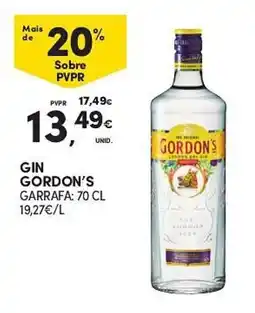 Continente gin gordon's promoção
