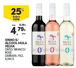 Continente Vinho s/ álcool mula velha promoção