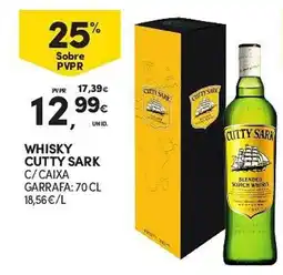 Continente Whisky cutty sark promoção