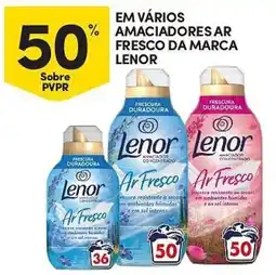 Continente amaciadores ar fresco da marca lenor promoção