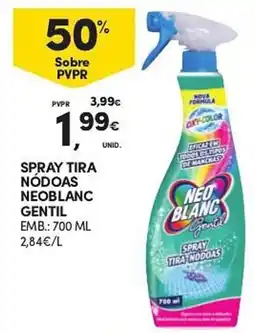 Continente spray tira nódoas neoblanc gentil promoção