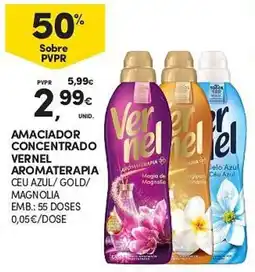 Continente amaciador concentrado vernel aromaterapia promoção
