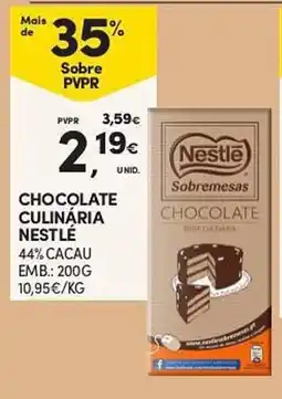 Continente Chocolate culinária nestlé promoção