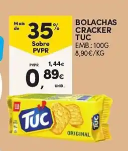 Continente Bolachas cracker tuc promoção