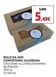 El Corte Inglés Confeitaria alvorada - bolo da avó promoção