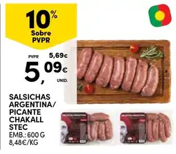 Lidl Salsichas Argentina / Picante Chakall Stec promoção
