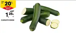 Lidl Curgete Verde promoção