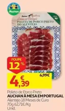 Auchan Paleta de Porco Preto Auchan À Mesa em Portugal promoção
