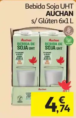 Auchan Bebida de soja uht auchan promoção