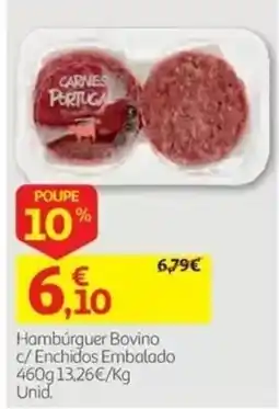 Auchan Carnes Portuguesa Hambúrguer Bovino promoção