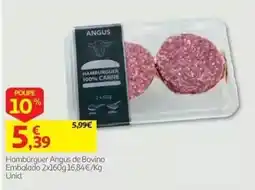 Auchan Hambúrger angus de bovino promoção