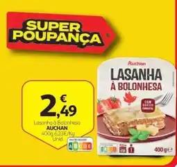 Auchan Lasanha à Bolonhesa Auchan promoção