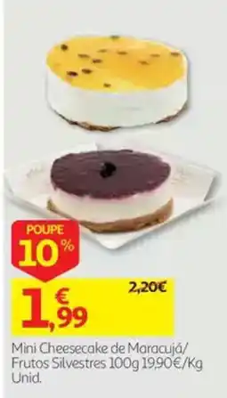Auchan Mini Cheesecake de Maracujá/ Frutos Silvestres promoção