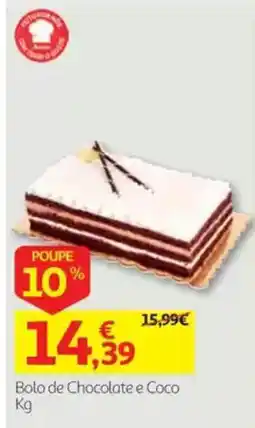 Auchan Bolo de Chocolate e Coco Kg promoção