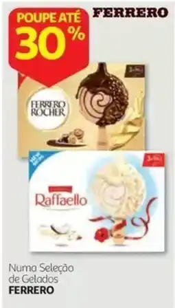 Auchan Numa Seleção de Gelados Ferrero promoção