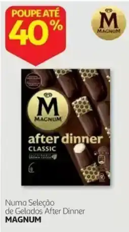 Auchan Numa Seleção de Gelados After Dinner Magnum promoção
