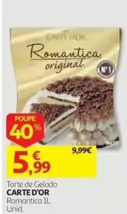 Auchan Tarte de Gelado Carte d'or Romantica 1L promoção