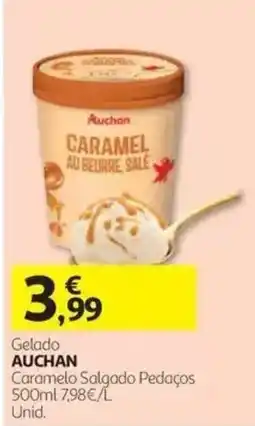 Auchan gelado auchan caramelo salgado pedaços promoção