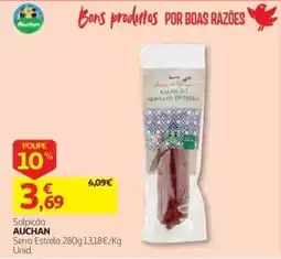 Auchan Salpicão Auchan Serra Estrela promoção