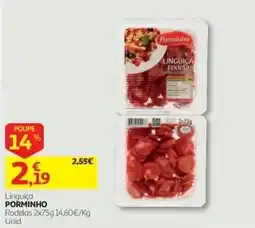 Auchan Linguica Porminho promoção