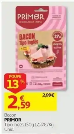Auchan Bacon primor tipo inglês promoção