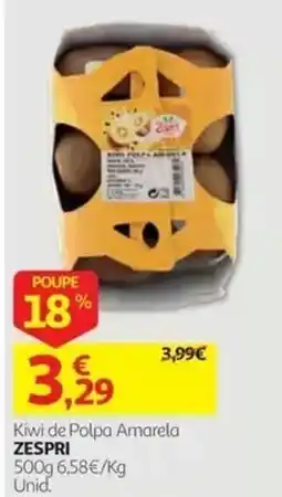 Auchan Kiwi de Polpa Amarela Zespri promoção