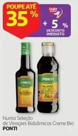 Auchan Vinagres Balsâmicos Creme Bio Ponti promoção