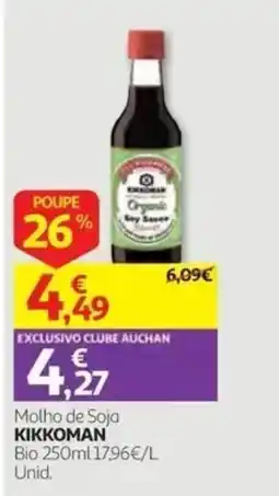 Auchan molho de soja kikkoman bio promoção