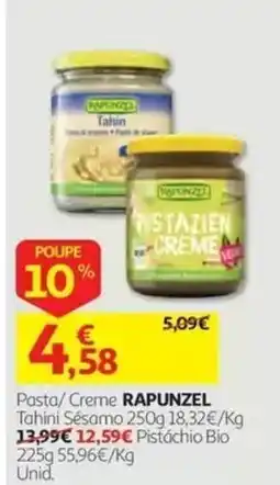 Auchan Pasta/ Creme RAPUNZEL promoção